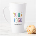 Personalized Tall Latte Mug Custom Logo 17 oz<br><div class="desc">Personalize this ceramic tall latte mug with your company logo. Available in 17 oz and 12 oz size. Dishwasher safe. No minimum order quantity and no setup fee.</div>