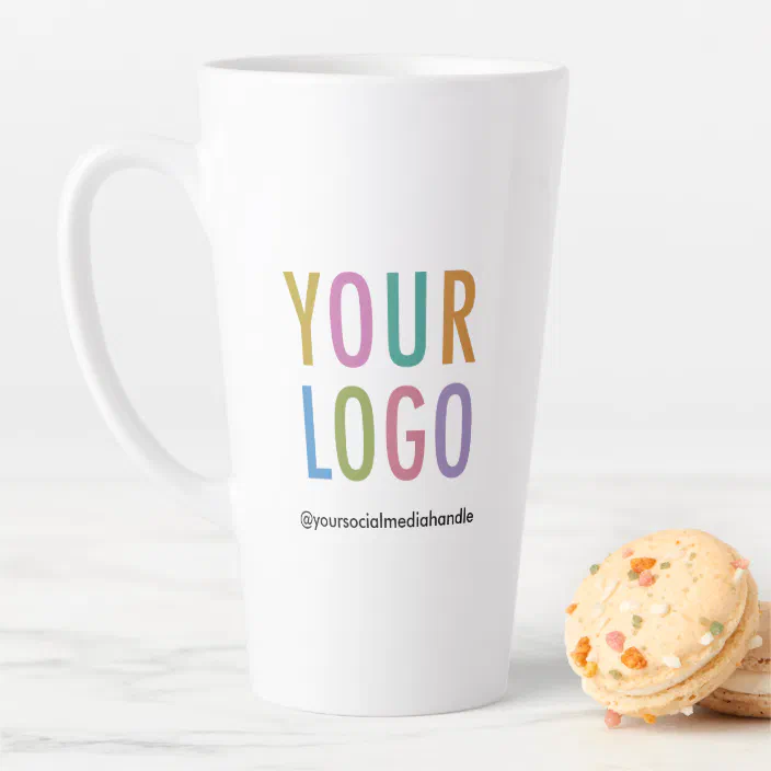 17oz Latte Photo text coffee Mug personalised Design