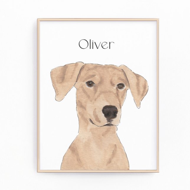 Personalized Tan German Pinscher Art Photo Print (Creator Uploaded)