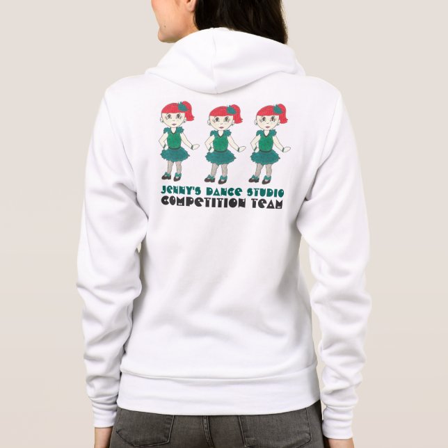 Personalized Tap Dance Studio Competition Team Hoodie (Back)