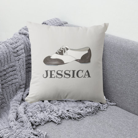 Personalized Tap Shoe Oxford Dance Dancer Pillow
