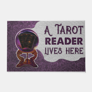 Personalized Tarot Cards A Tarot Reader Lives Here Doormat