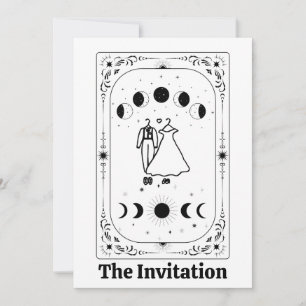 Personalized Tarot Fortune Celestial Moon Magical Invitation