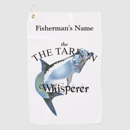 Personalized Tarpon Whisperer Fishing Towel