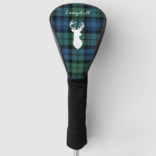 Personalized Tartan Christmas Clan Campbell Plaid Golf Head Cover