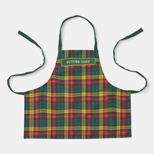 Personalized Tartan Clan Buchanan Plaid Pattern Apron