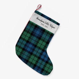 Personalized Tartan Clan Campbell Plaid Family Small Christmas Stocking