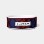 Personalized Tartan Clan MacLachlan Plaid Pattern<br><div class="desc">Our pet bowl features Tartan Clan MacLachlan plaid pattern that transform an everyday essential into a functional design piece. Great gift for a pet owner you know who loves traditional tartan print

Add the pet's name by clicking the "Personalize" button above</div>