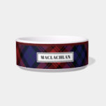 Personalized Tartan Clan MacLachlan Plaid Pattern Bowl<br><div class="desc">Our pet bowl features Tartan Clan MacLachlan plaid pattern that transform an everyday essential into a functional design piece. Great gift for a pet owner you know who loves traditional tartan print

Add the pet's name by clicking the "Personalize" button above</div>
