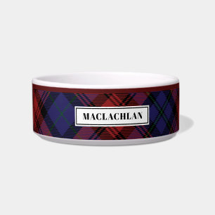 Personalized Tartan Clan MacLachlan Plaid Pattern Bowl