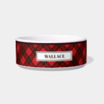 Personalized Tartan Clan Wallace Plaid Pattern Bowl<br><div class="desc">Our pet bowl features Tartan Clan Wallace plaid pattern that transform an everyday essential into a functional design piece. Great gift for a pet owner you know who loves traditional tartan print

Add the pet's name by clicking the "Personalize" button above</div>