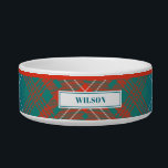 Personalized Tartan Clan Wilson Plaid Pattern Bowl<br><div class="desc">Our pet bowl features Tartan Clan Wilson plaid pattern that transform an everyday essential into a functional design piece. Great gift for a pet owner you know who loves traditional tartan print

Add the pet's name by clicking the "Personalize" button above</div>