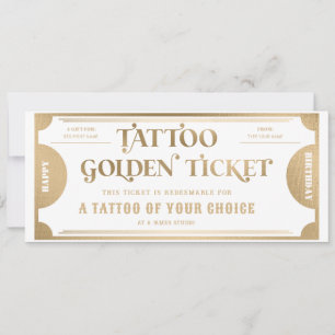 Personalized Tattoo Gift Voucher Template