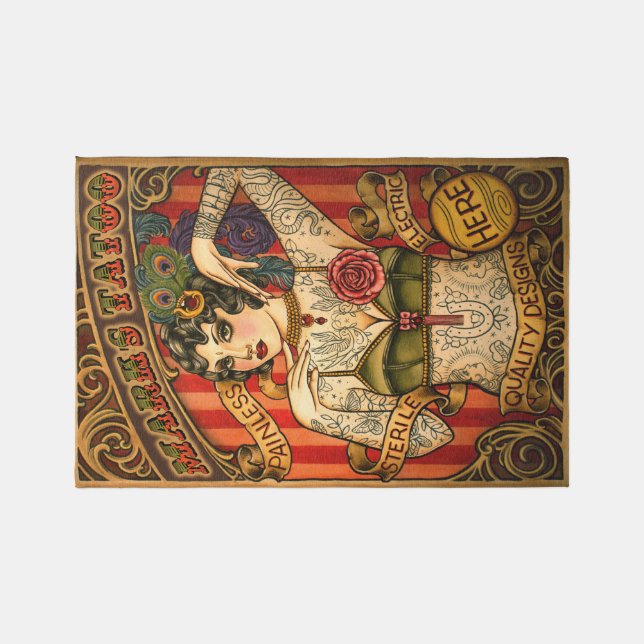 Personalized Tattoo Rug (Front)