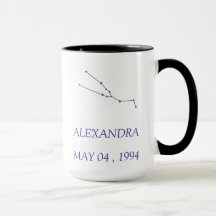 Personalized Taurus Constellation Mug - Custom Sta