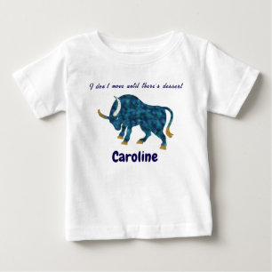 Personalized Taurus Gourmet & Grounded Toddler Art Baby T-Shirt
