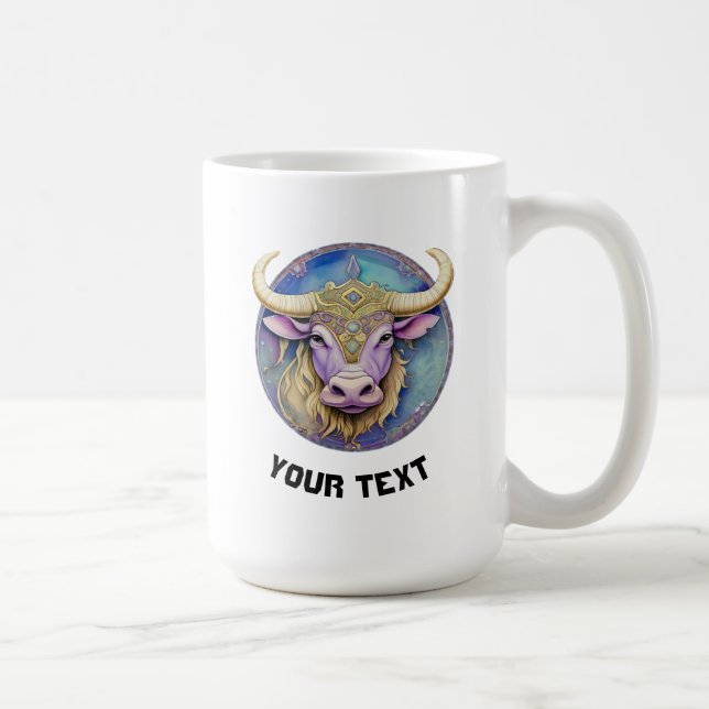 Personalized Taurus Zodiac  Coffee Mug (Right)