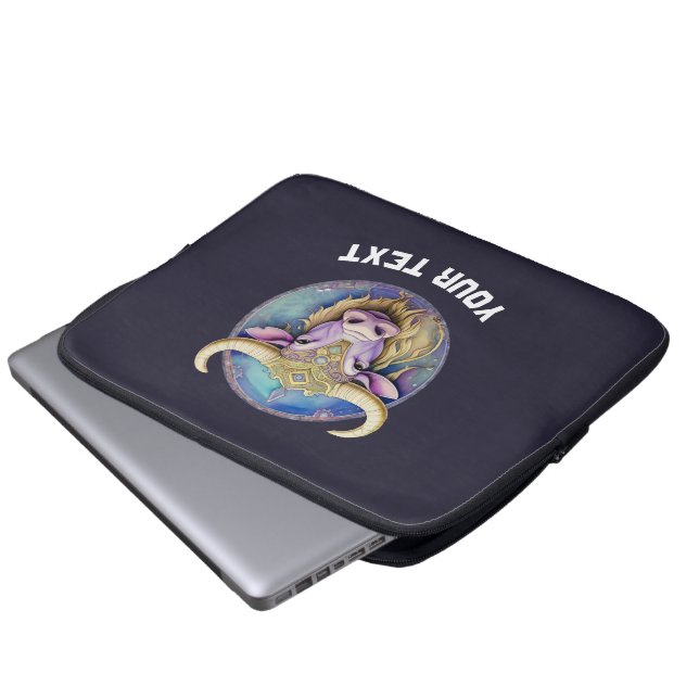 Personalized Taurus Zodiac  Laptop Sleeve (Front Bottom)