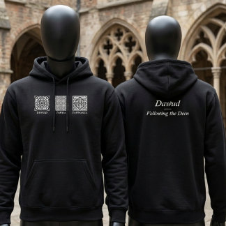 Personalized Tawhid Tawba Tawwakul Islamic Mens Hoodie
