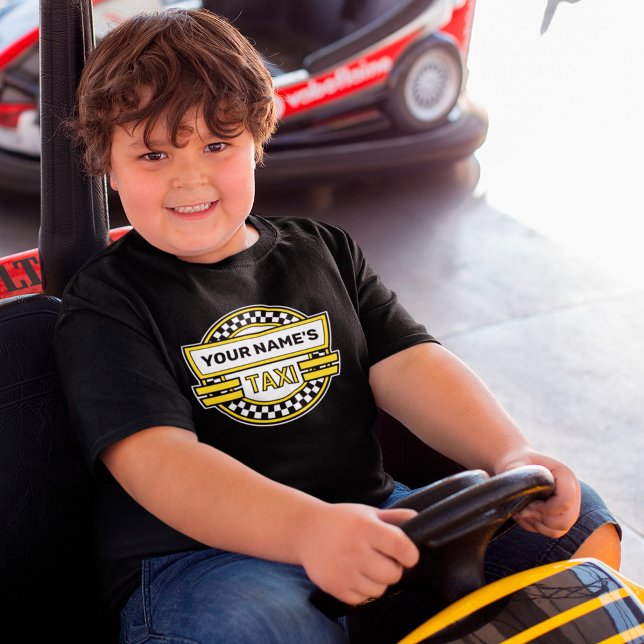 Personalized Taxi Logo Kids T-Shirt (Creator Uploaded)