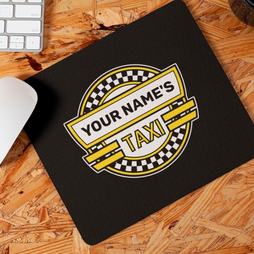 Personalized Taxi Sign Mouse Pad