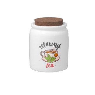 Personalized Tea Bag Canister - Candy Jar