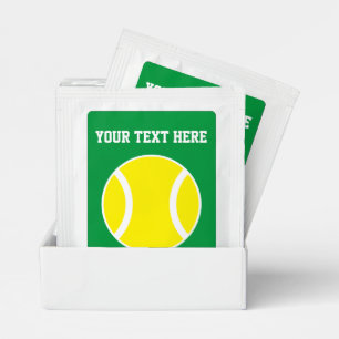 Personalized tea bags with tennis ball design bag drink mix