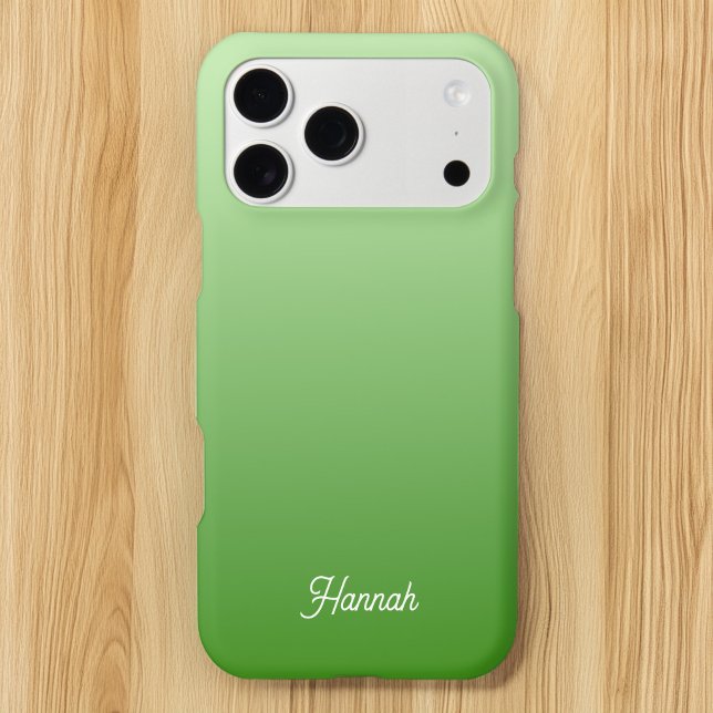 Personalized Tea Green Gradient Case-Mate iPhone Case (Personalized Tea Green Gradient Case-Mate iPhone Case)
