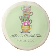 Personalized Tea Party Bridal Shower Cookies Favor (Front)