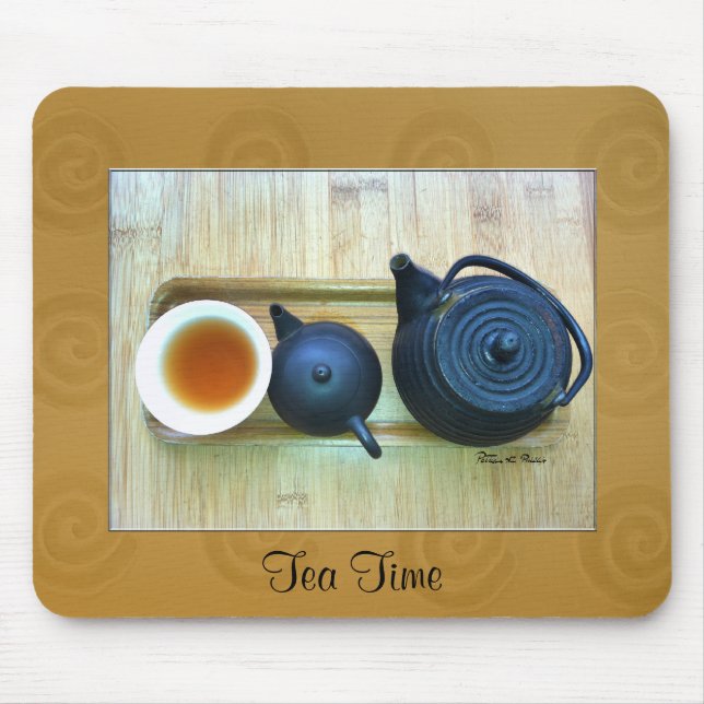 Personalized Tea Setting Still Life Photograph  Mouse Pad (Front)