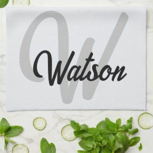 Personalized Tea Towel, Personalized Dish Towel