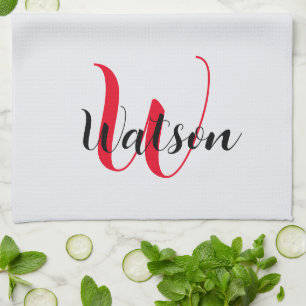 Personalized Tea Towel, Personalized Dish Towel