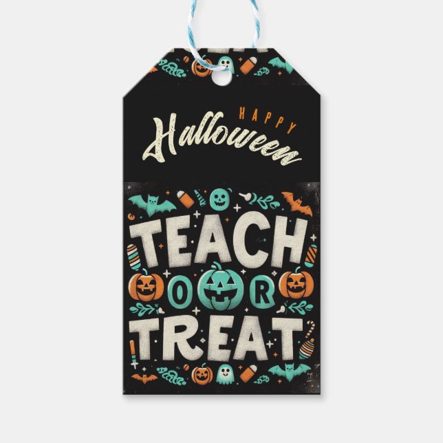 Personalized Teach or Treat gift tag (Front)