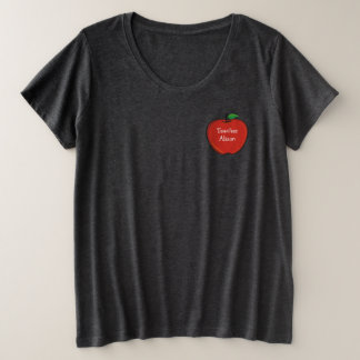 Personalized Teacher Apple Shirt