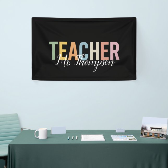 Personalized Teacher Appreciation Back to School  Banner (Tradeshow)