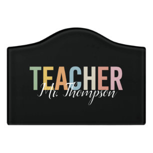 Personalized Teacher Appreciation Back to School  Door Sign