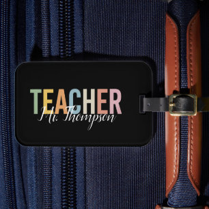 Personalized Teacher Appreciation Back to School  Luggage Tag