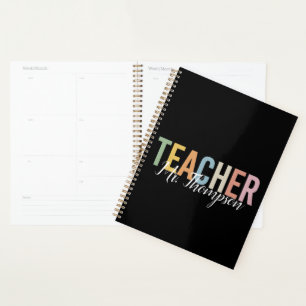 Personalized Teacher Appreciation Back to School  Planner