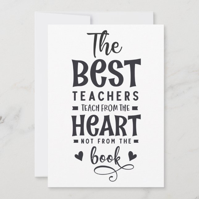 Personalized Teacher Appreciation Class Gift Thank You Card (Front)