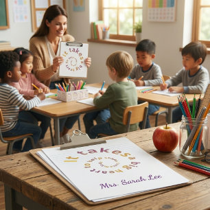 Personalized Teacher Appreciation Clipboard - Spir