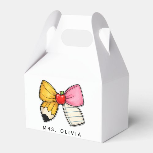 Personalized Teacher Appreciation | Custom Teacher Favor Boxes