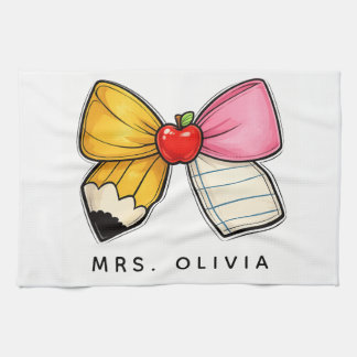 Personalized Teacher Appreciation | Custom Teacher Kitchen Towel