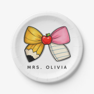 Personalized Teacher Appreciation Custom Teacher Paper Plates