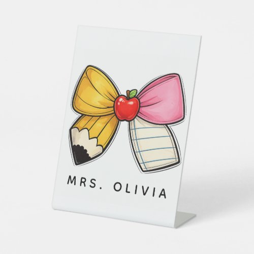 Personalized Teacher Appreciation | Custom Teacher Pedestal Sign