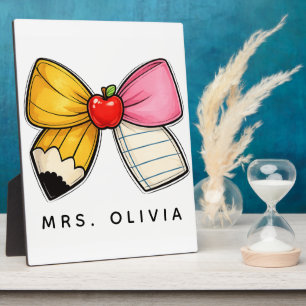 Personalized Teacher Appreciation   Custom Teacher Plaque