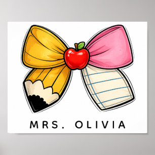 Personalized Teacher Appreciation Custom Teacher Poster