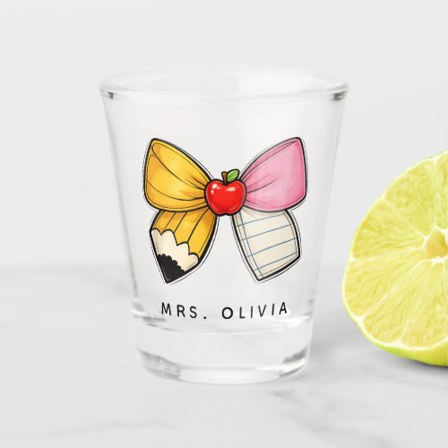 Personalized Teacher Appreciation | Custom Teacher Shot Glass