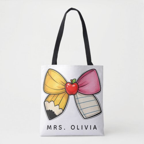 Personalized Teacher Appreciation | Custom Teacher Tote Bag