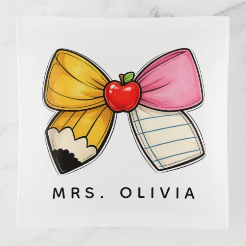 Personalized Teacher Appreciation | Custom Teacher Trinket Tray