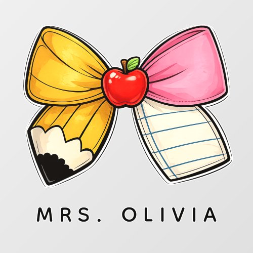 Personalized Teacher Appreciation | Custom Teacher Wall Decal